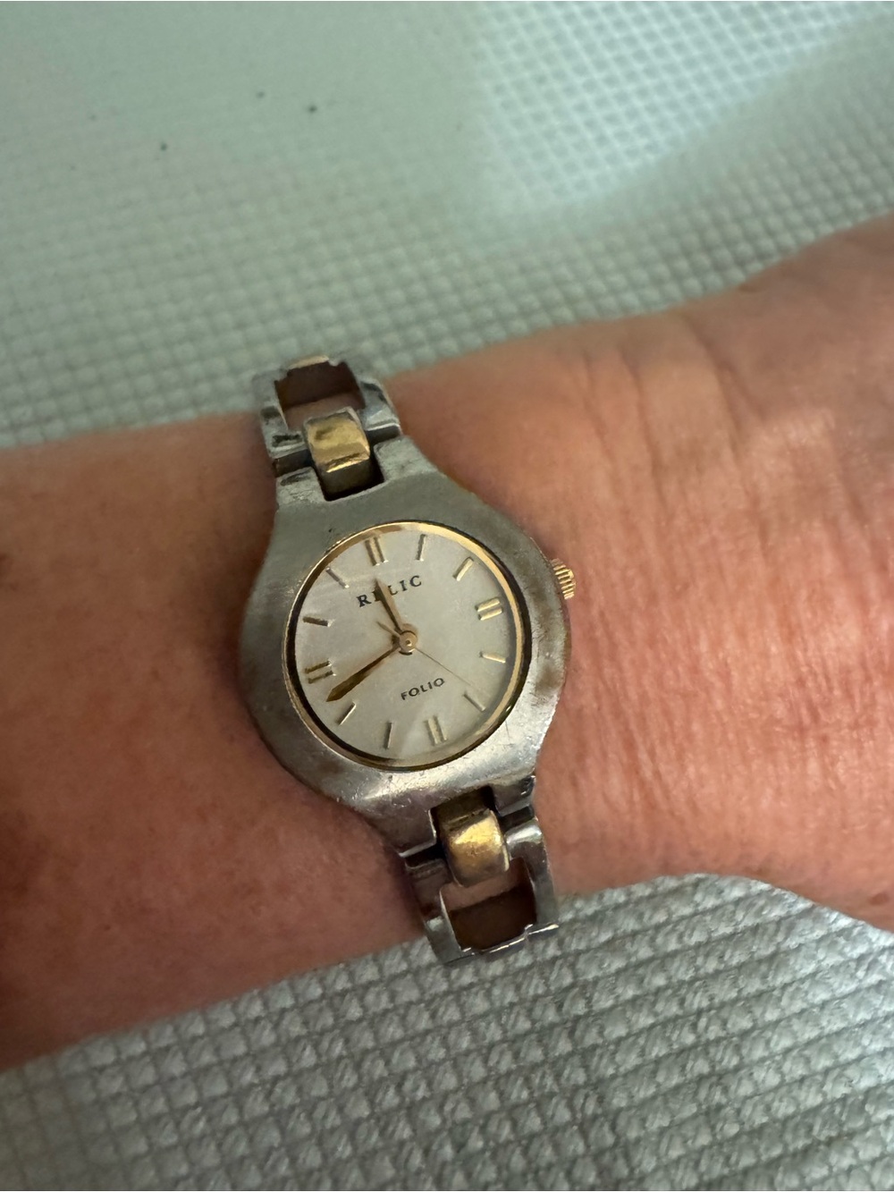 Relic Folio Two-Tone Women’s Watch - Gold & Silver